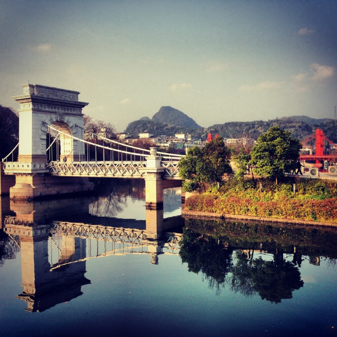 A bridge in Guilin. 